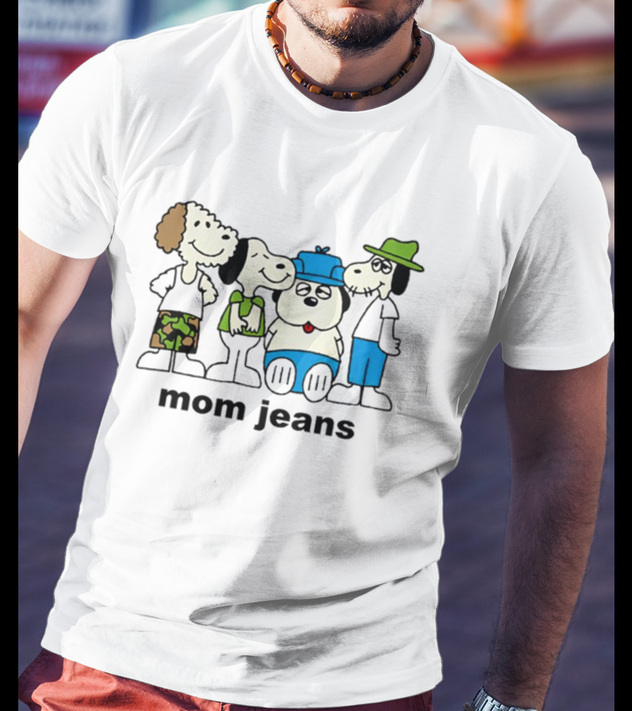 Mom Jeans Snoopy Group Cartoon T-Shirt