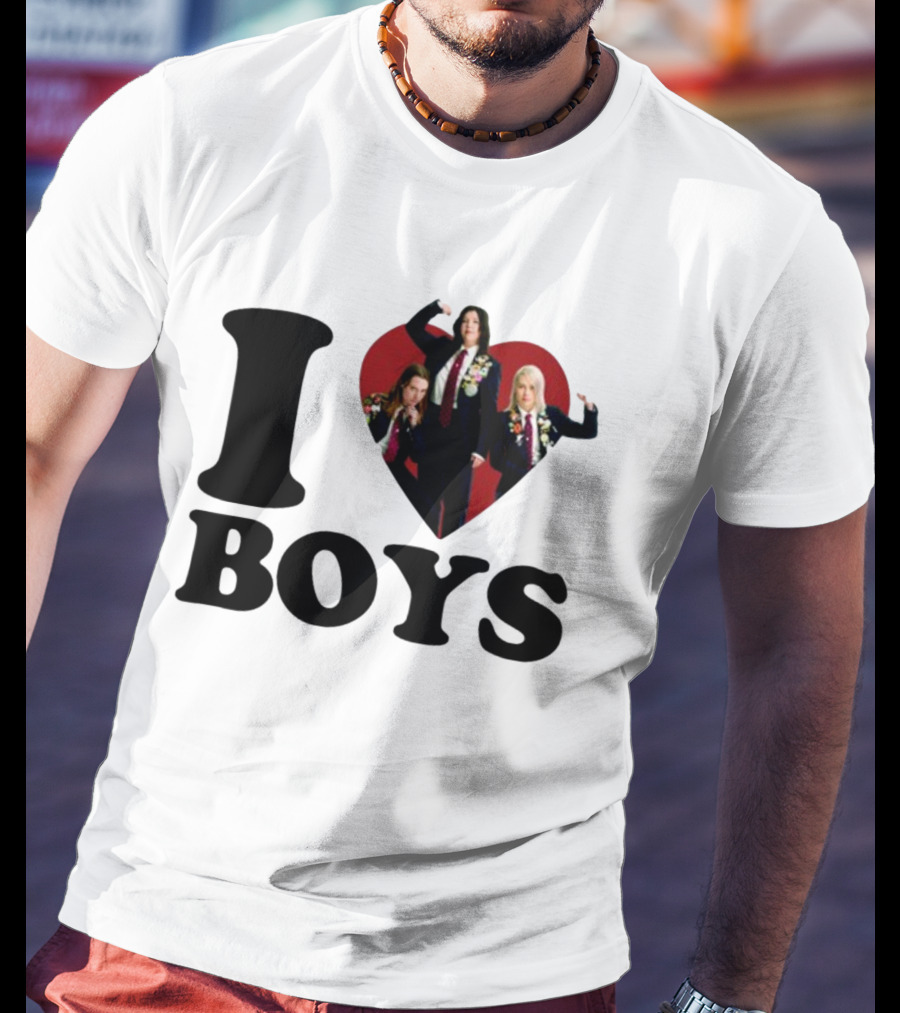 I Love Boys Mustardyardpress Boygenius Heart Trio T-Shirt