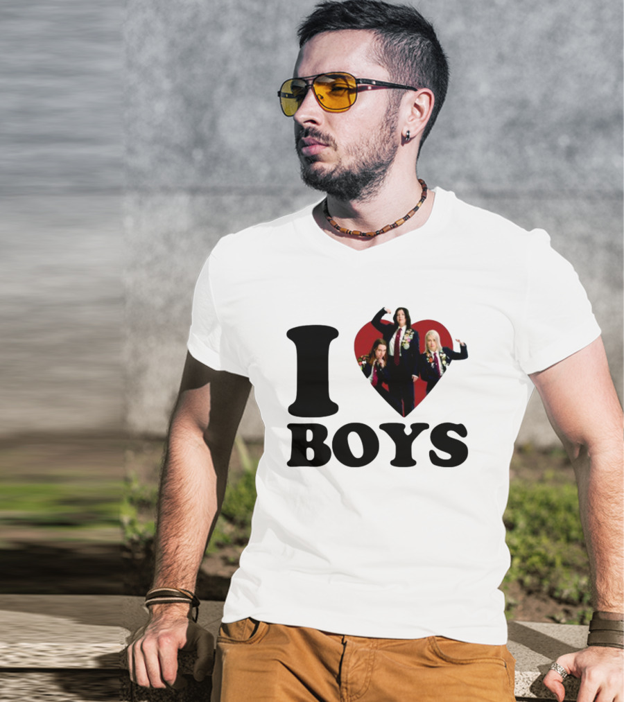 I Love Boys Mustardyardpress Boygenius Heart Trio T-Shirt