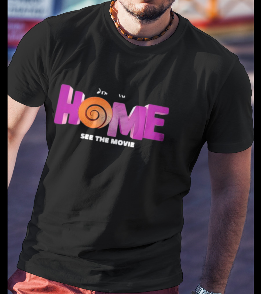 DreamWorks Home See The Movie Logo With Spiral T-Shirt