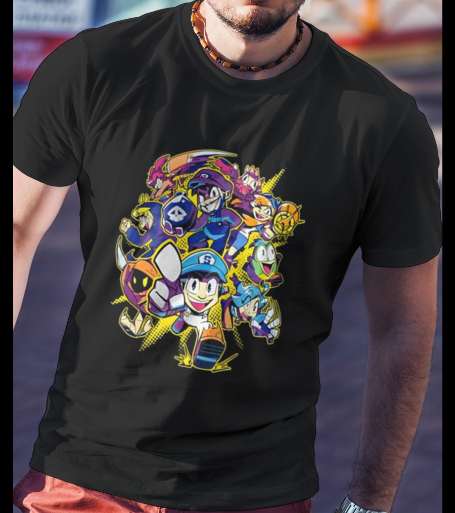 SMG4 All Stars Character Ensemble Gaming Collage T-Shirt