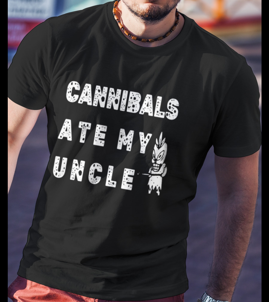 CANNIBALS ATE MY UNCLE Creepy Masked Character T-Shirt