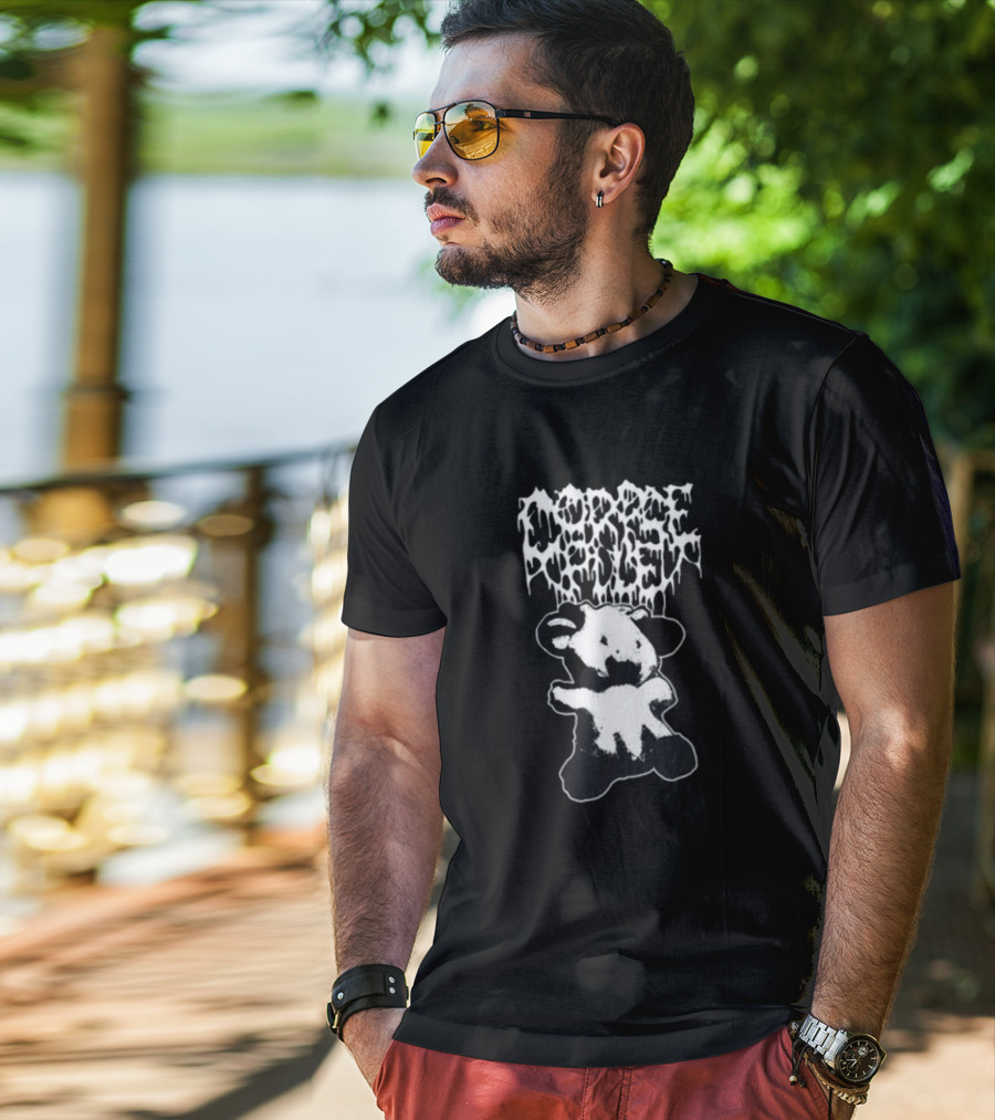 Corpse Pile Sweetie Cow Dripping Gothic T-Shirt