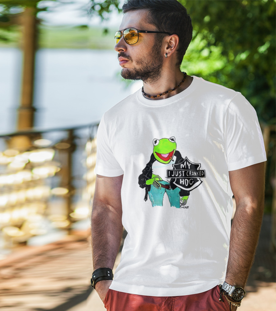 Matt Gray My I Just Cranked Hog Kermit Biker T-Shirt