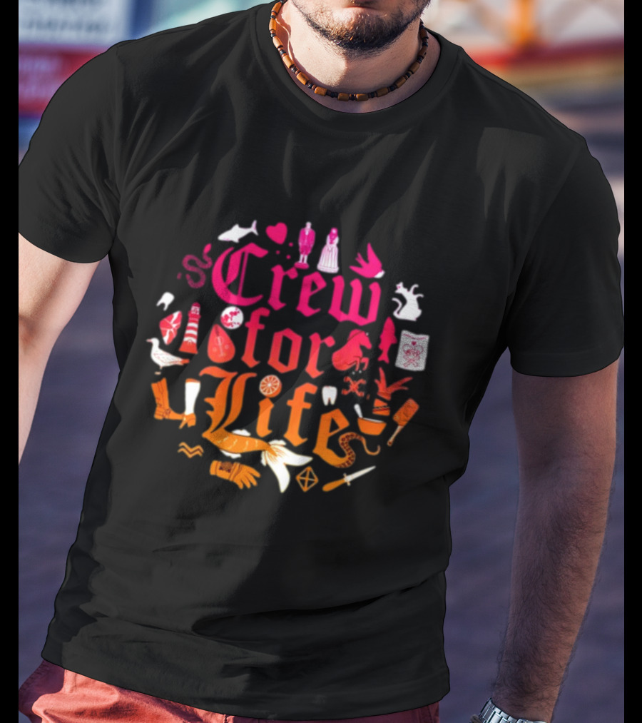 Crew For Life Nautical Icons And Symbols Collection T-Shirt