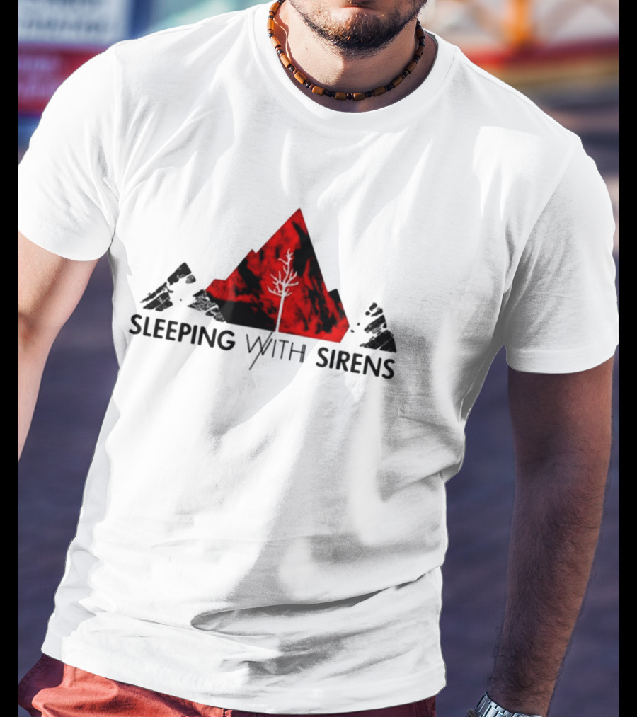 Sleeping With Sirens Red Mountain Tree T-Shirt