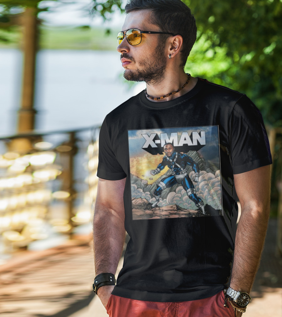 X-Man Carolina Panthers Xavier Legette Comic T-Shirt