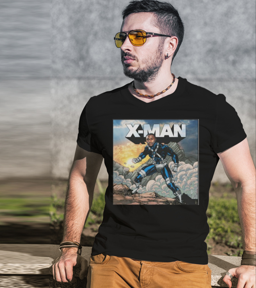 X-Man Carolina Panthers Xavier Legette Comic T-Shirt