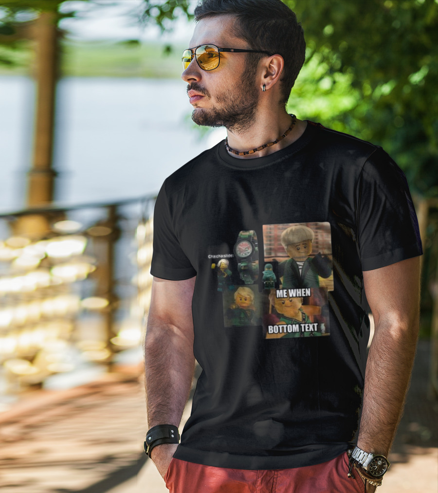 Cha Cha Slide Me When Bottom Text LEGO Ninjago Watch And Minifigure T-Shirt