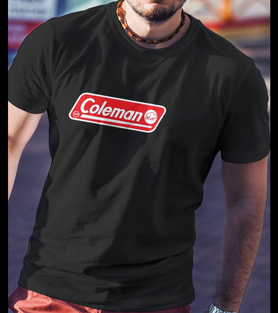 Coleman Buffalo Logo Red Emblem Classic T-Shirt