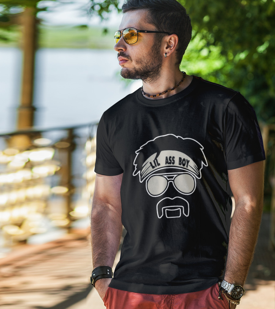 Crosby Maxx Lil Ass Boy Headband With Sunglasses And Mustache T-Shirt