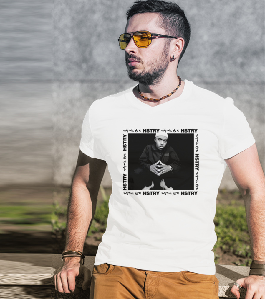 Hstry X Jamil Gs Hip Hop 50 Nas 90s Rap T-Shirt