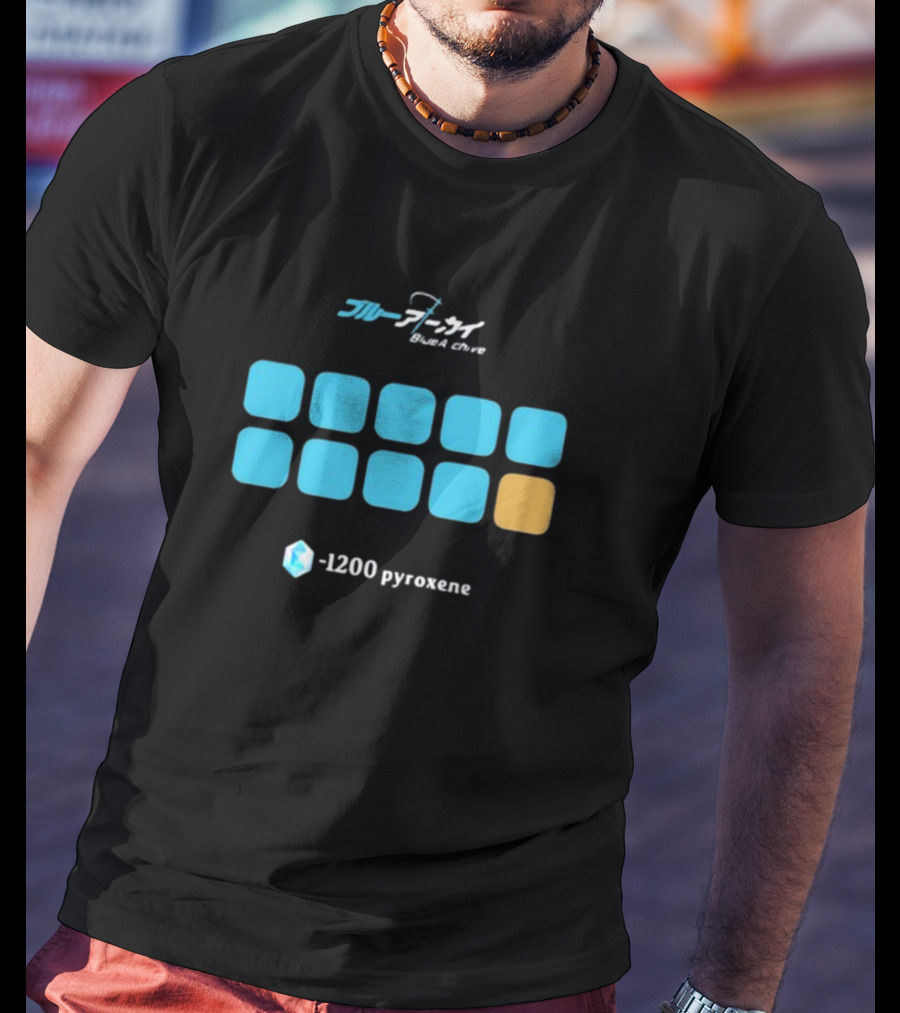 Blue Archive -1200 Pyroxene Iconic Grid T-Shirt