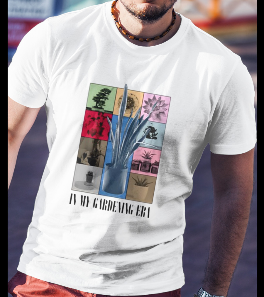 In My Gardening Era Vibrant Plant Montage T-Shirt