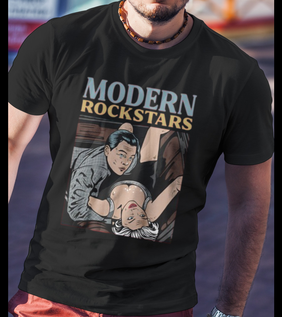 Modern Rockstars Wall Street Scandal Pop Art Aesthetic T-Shirt
