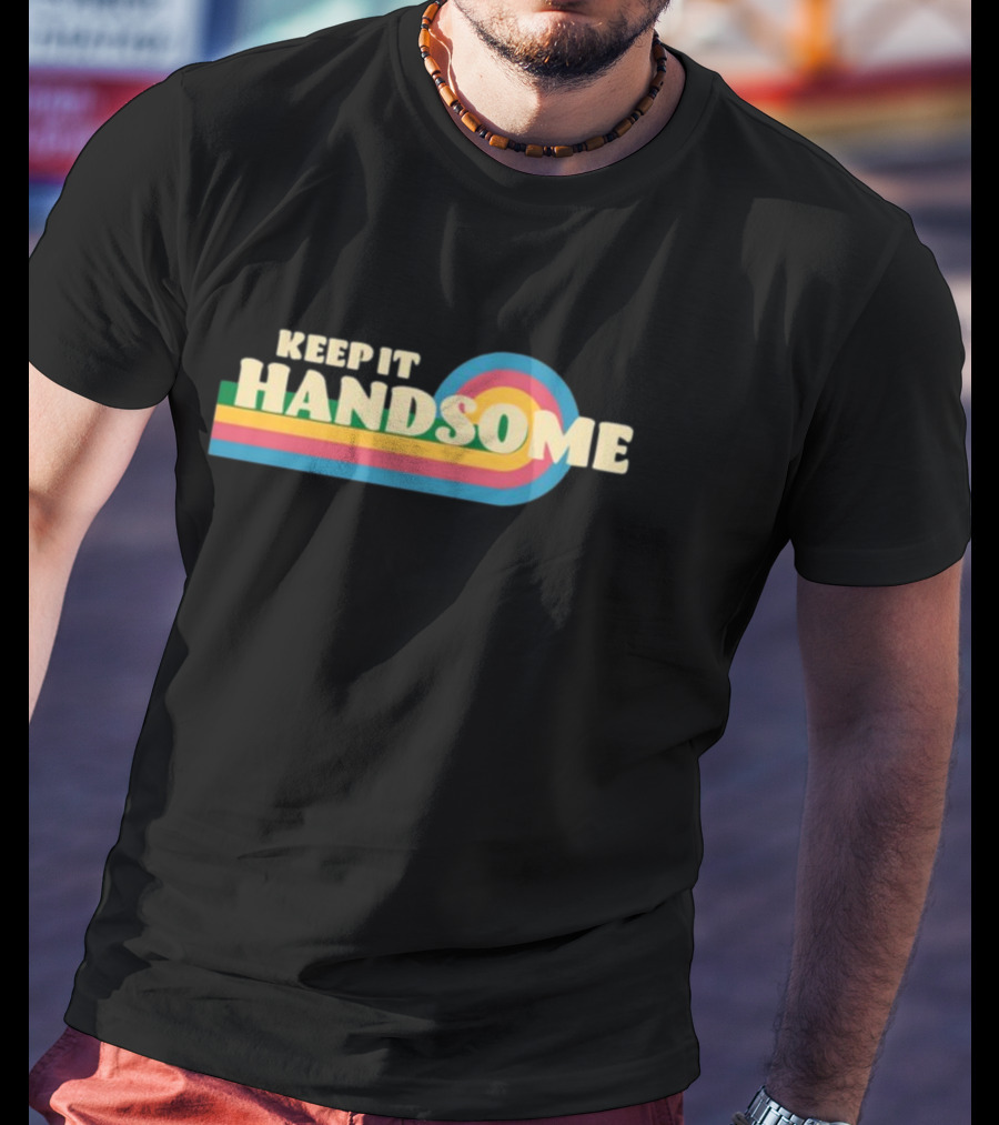 Keep It Handsome Retro Colorful Stripes T-Shirt