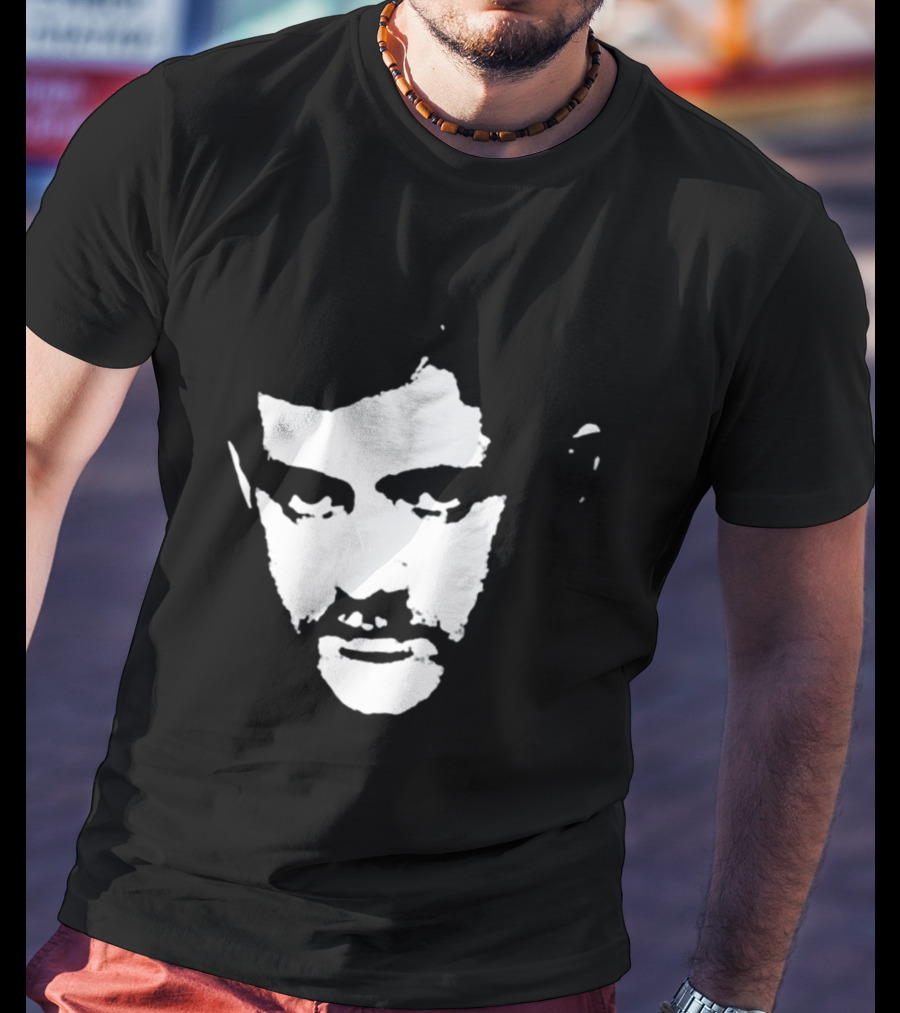 Patrick Cowley Black And White Face T-Shirt
