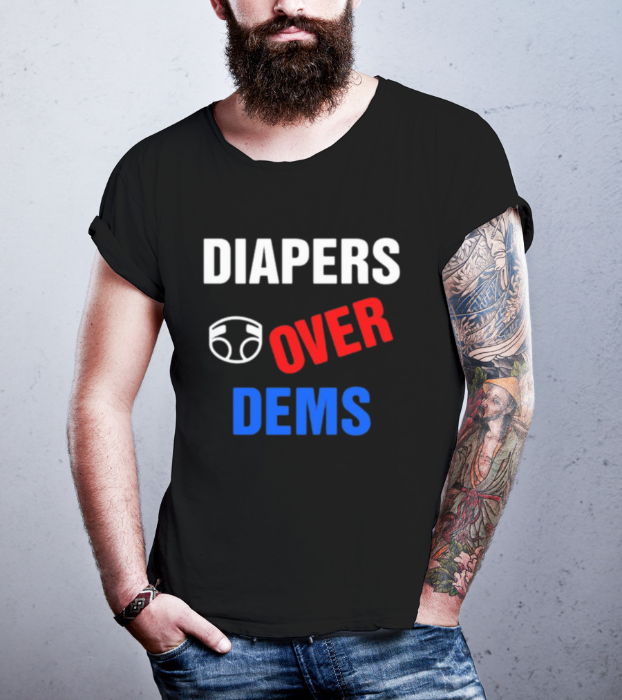 DIAPERS Icon OVER DEMS Political T-Shirt