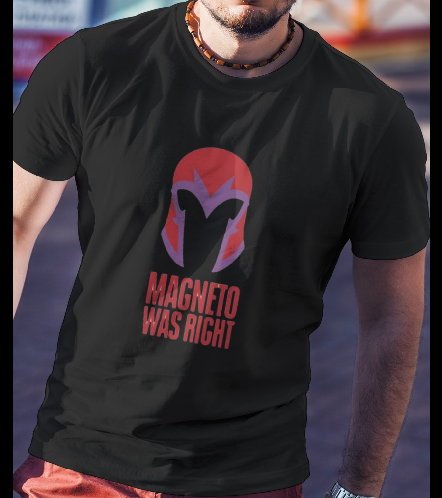 Magneto Was Right Beau Demayo Helmet T-Shirt