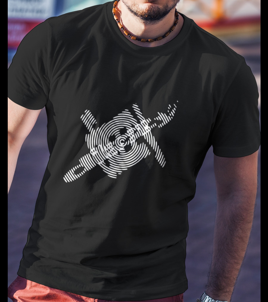 Dizzy Olly Alexander Spiral Optical Illusion Concentric Rings And Lines T-Shirt