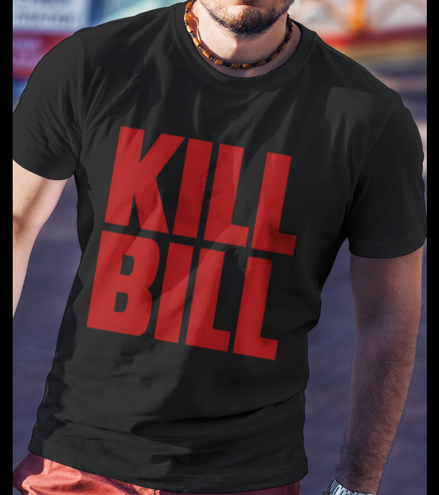 Hunter Schafer Kill Bill Red Block Letters T-Shirt