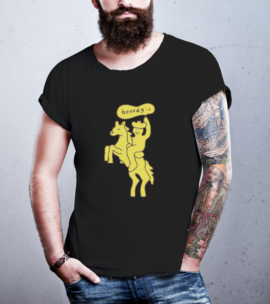 Hovvdy Jcrumb Cowboy On Horseback T-Shirt