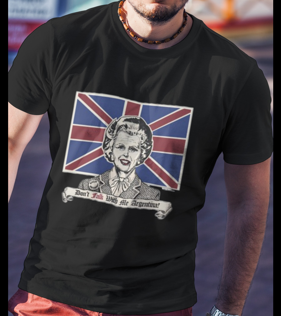 1989Healy Don't Talk With Me Argentina Union Jack Flag T-Shirt