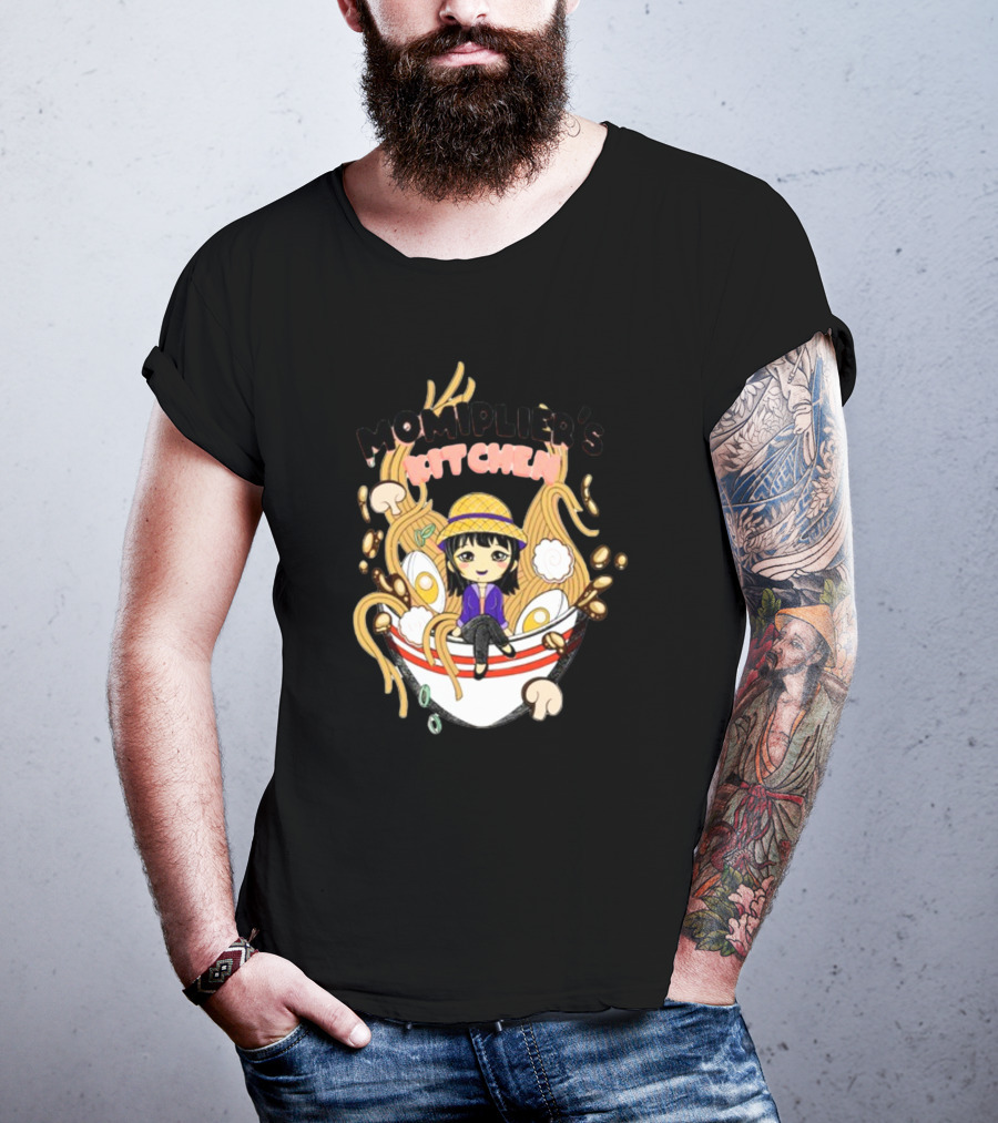 Momiplier's Kitchen Cute Anime Ramen Bowl T-Shirt