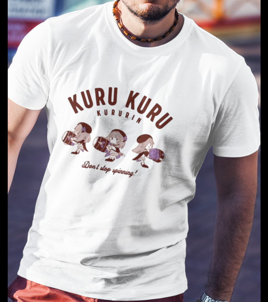 Kuru Kuru Kururin Don't Stop Spinning Fun Adventure T-Shirt