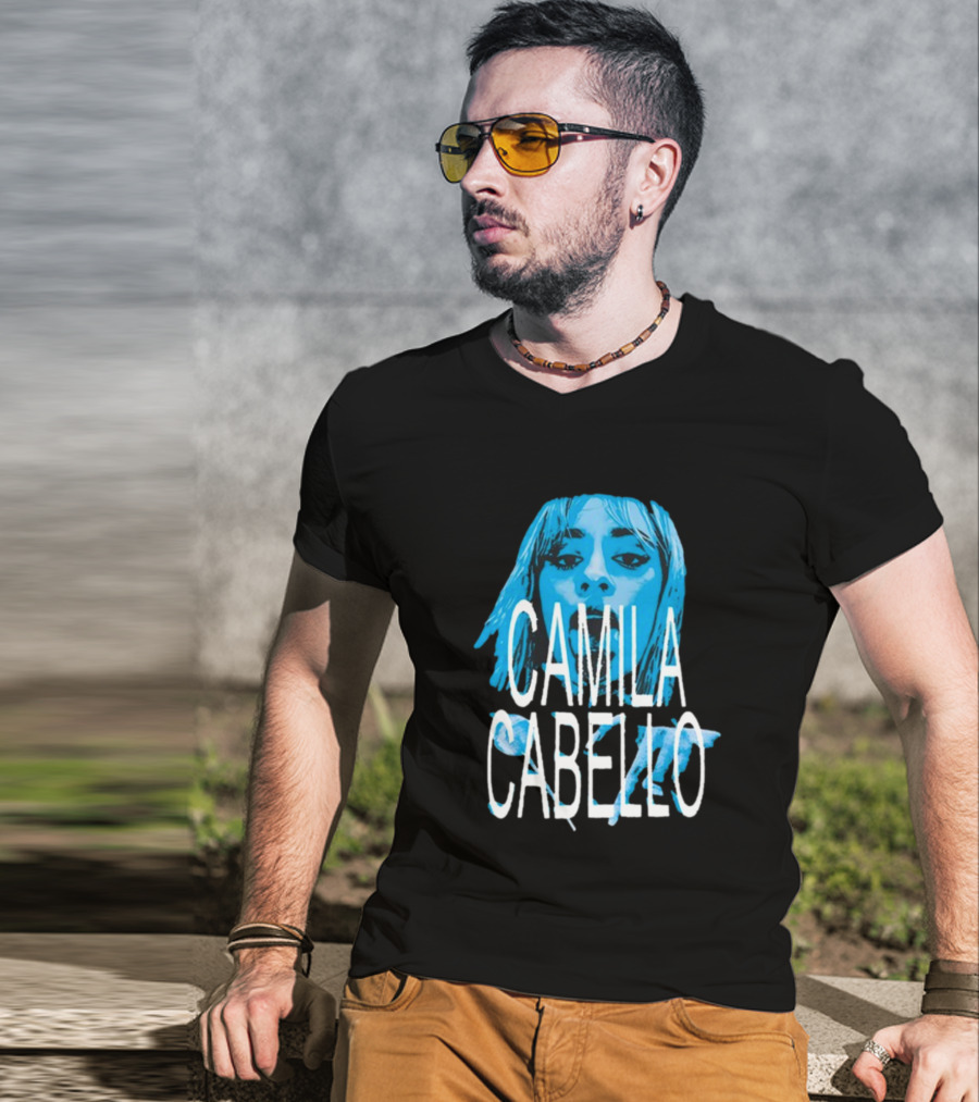 Camila Cabello Blue Portrait Portal Brazil C T-Shirt