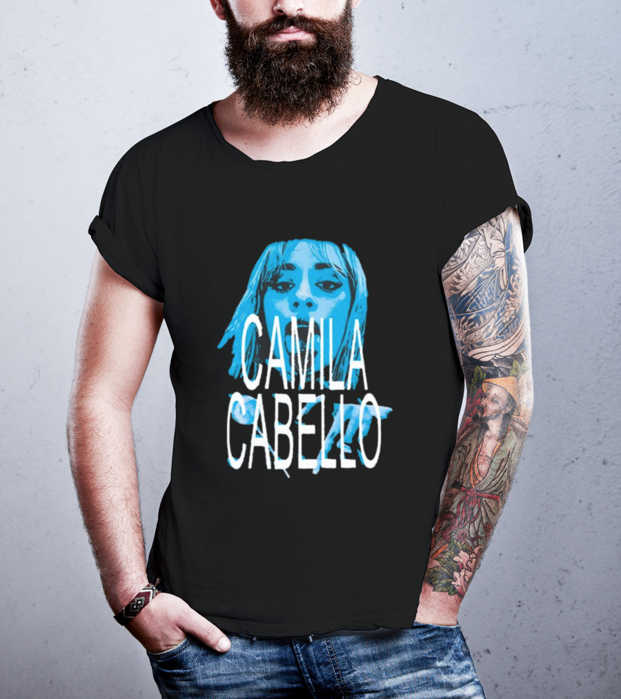 Camila Cabello Blue Portrait Portal Brazil C T-Shirt