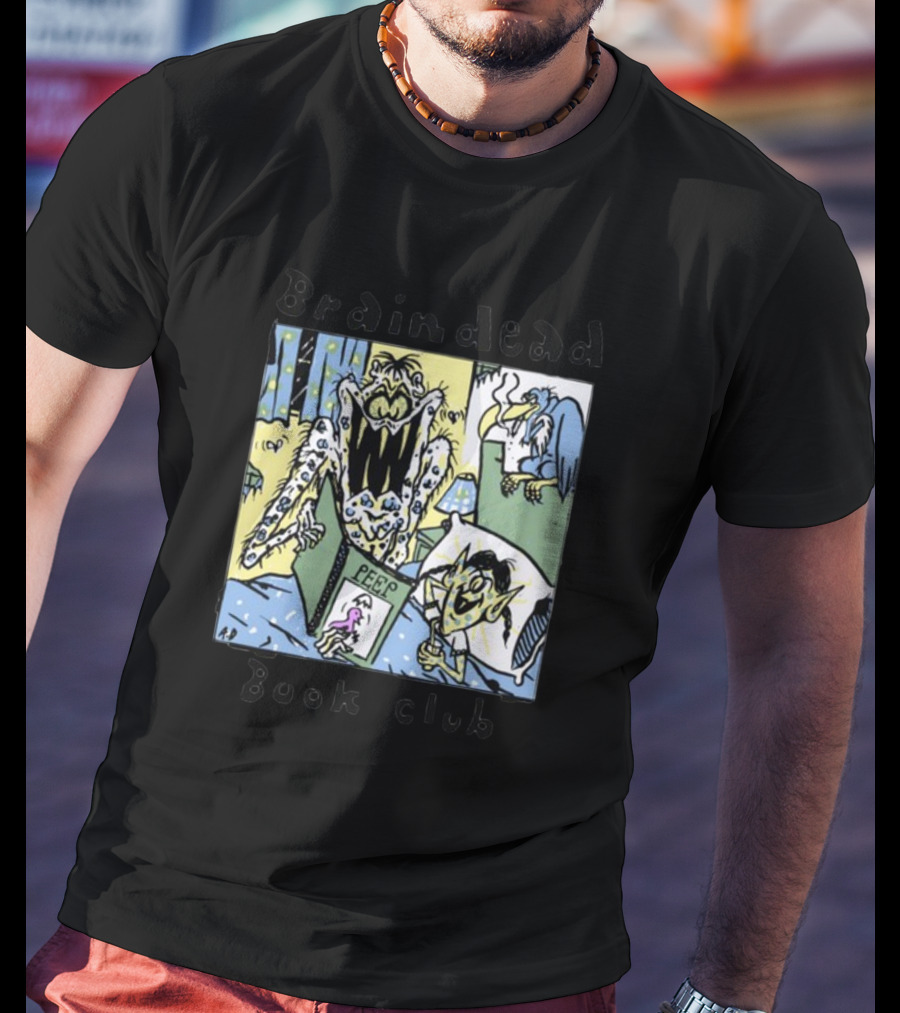 Braindead Book Club Peep Monster Comic T-Shirt