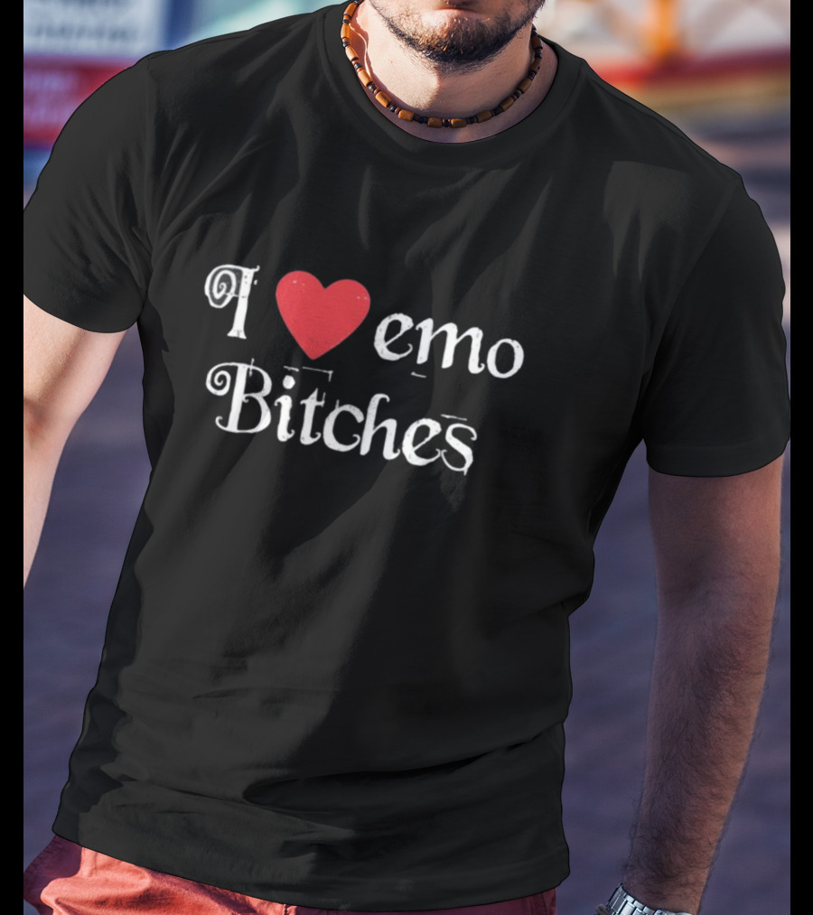 Crymson I Heart Emo Bitches Spencer's Bold Love T-Shirt