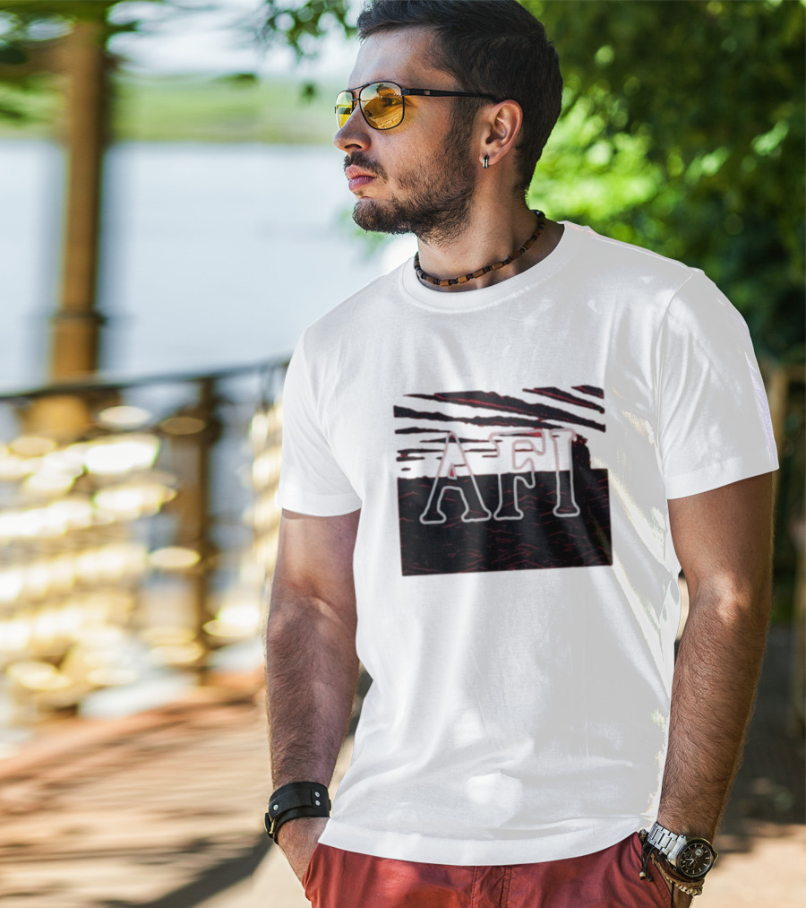 Afireinside AFI Black Sails Striped T-Shirt