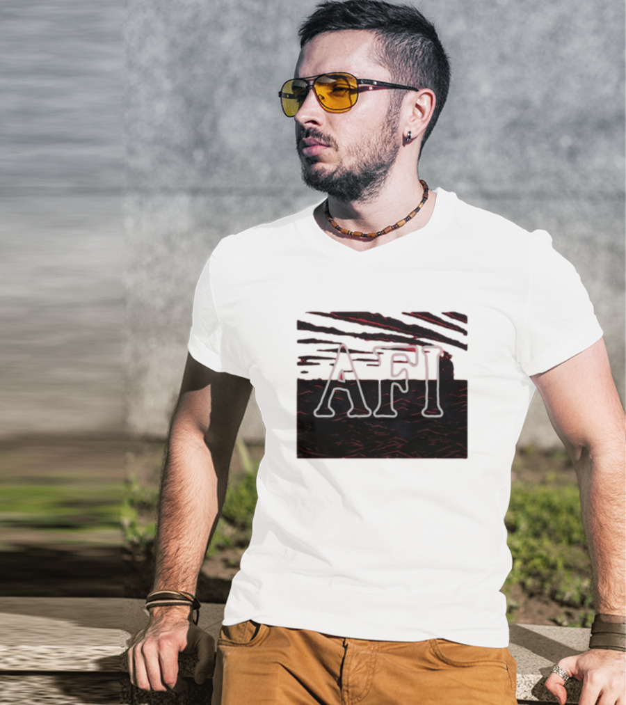 Afireinside AFI Black Sails Striped T-Shirt