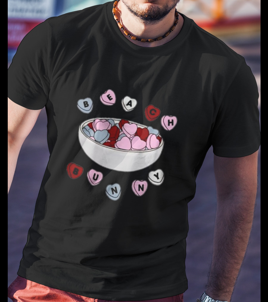 Beach Bunny Heart Candy Bowl T-Shirt