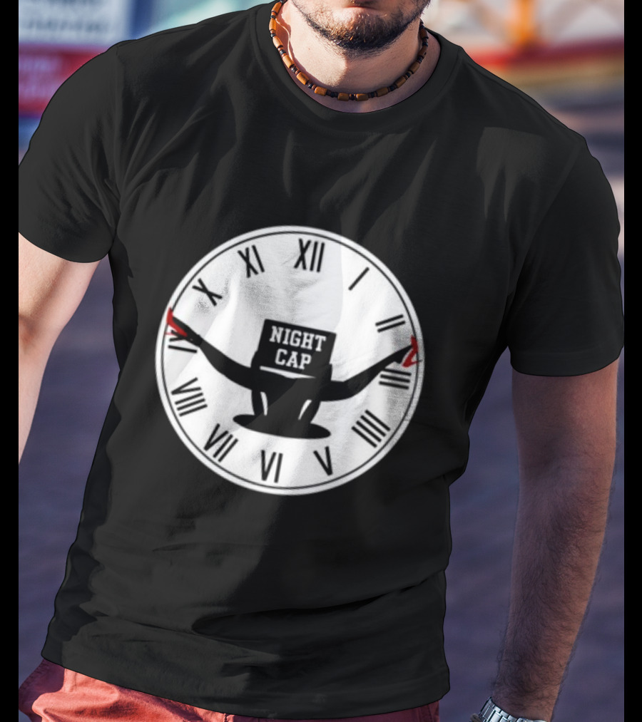 Night Cap Quarter To Three Clock T-Shirt
