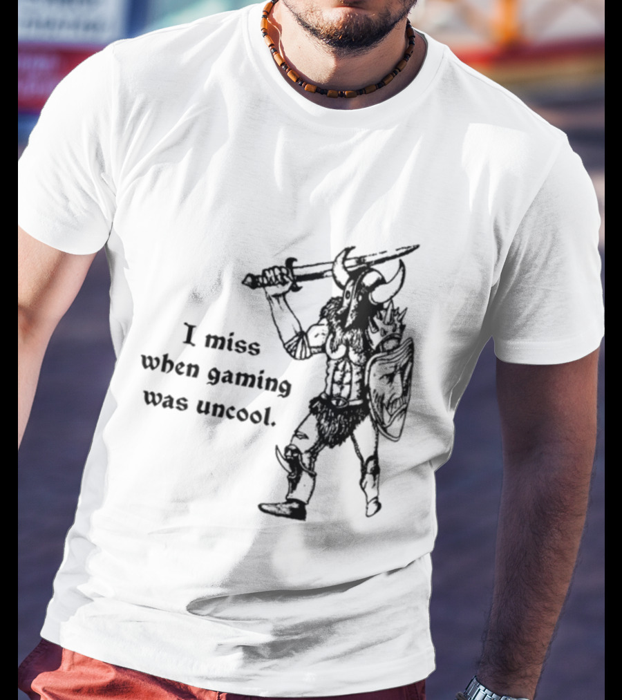 Hyperborean Heretic I Miss When Gaming Was Uncool Barbarian Warrior Vintage Nostalgia T-Shirt