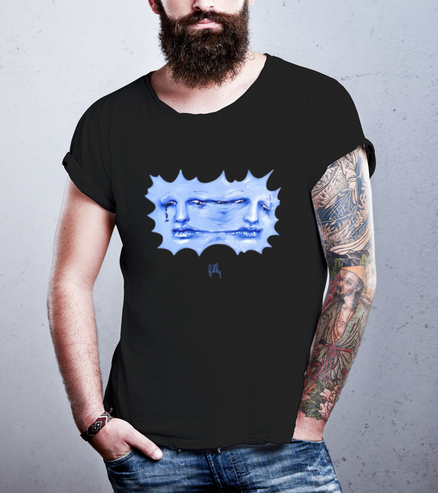Felly Sun Liquid Blue Faces T-Shirt