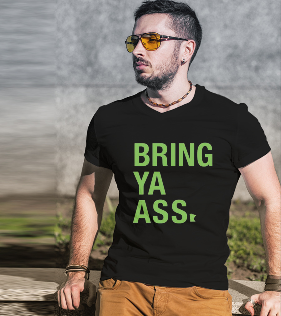Bring Ya Ass Sota Clothing Minnesota State Outline T-Shirt