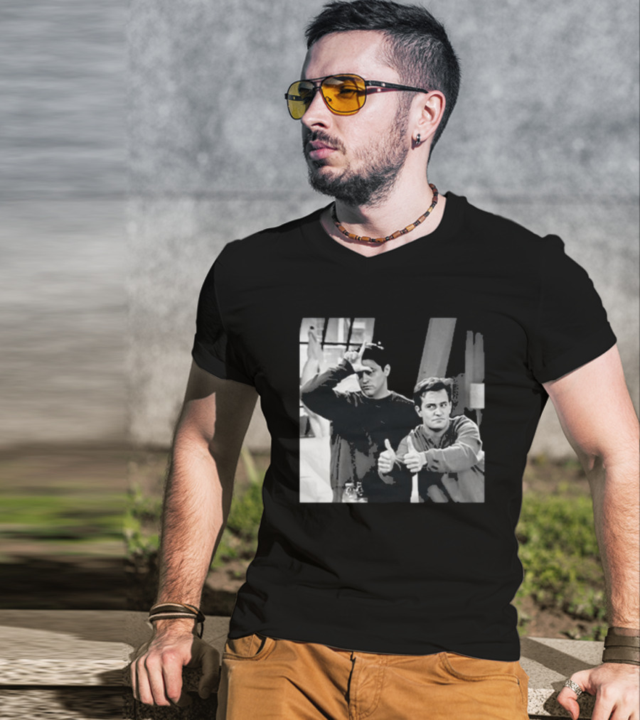 Friends Joey And Chandler Funny Gesture Scene T-Shirt