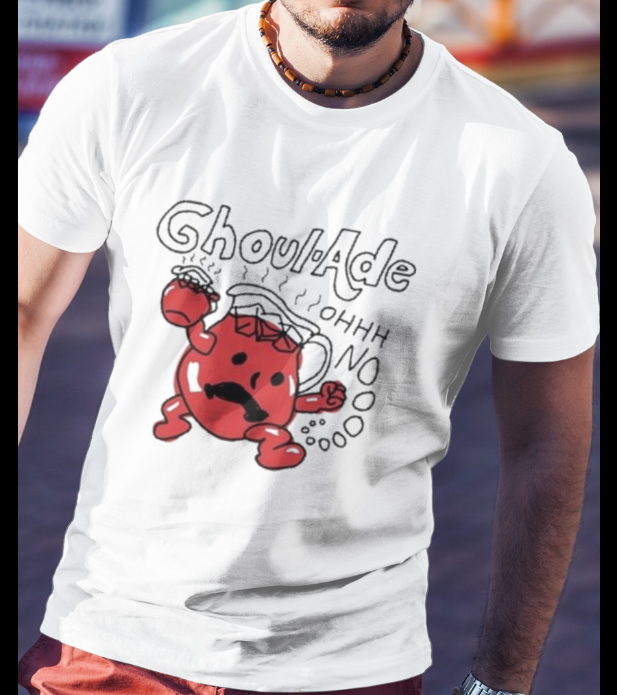 Ghoul-Ade Ohhh No Monster Juice Pitcher Panic Retro Scream T-Shirt