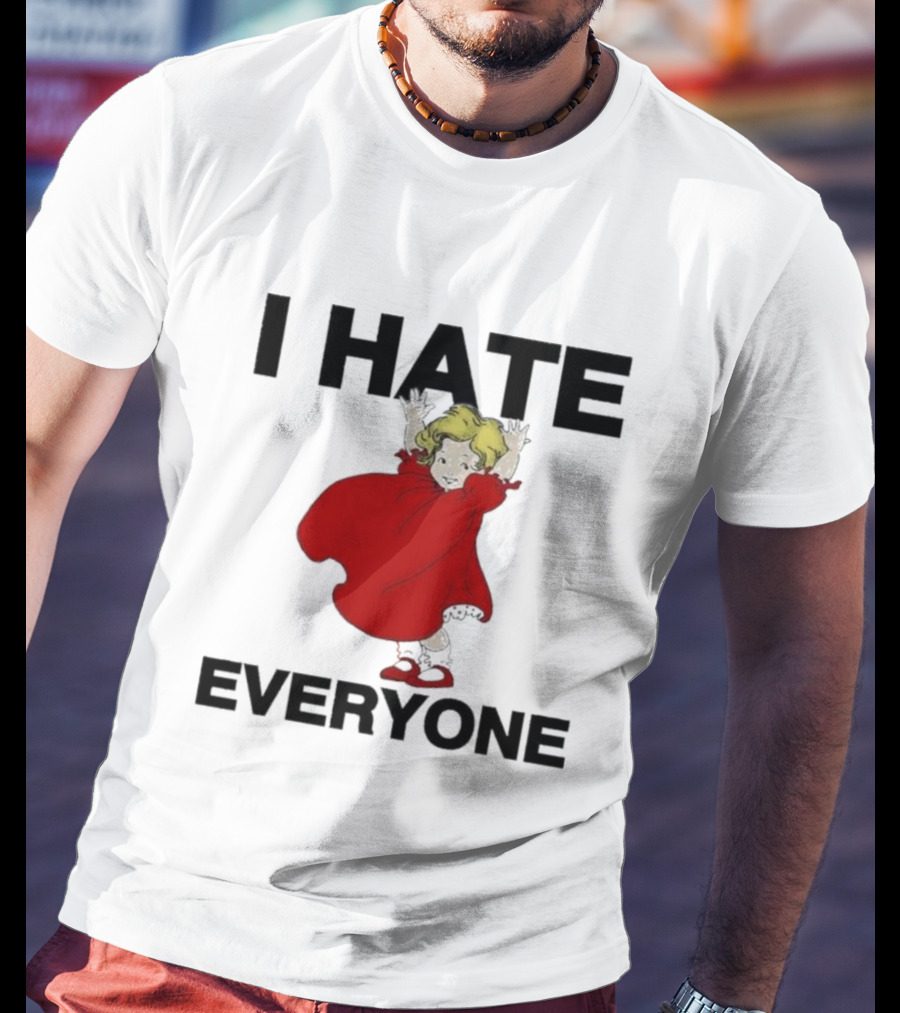 I Hate Everyone Baby Cute Red Dress Girl T-Shirt