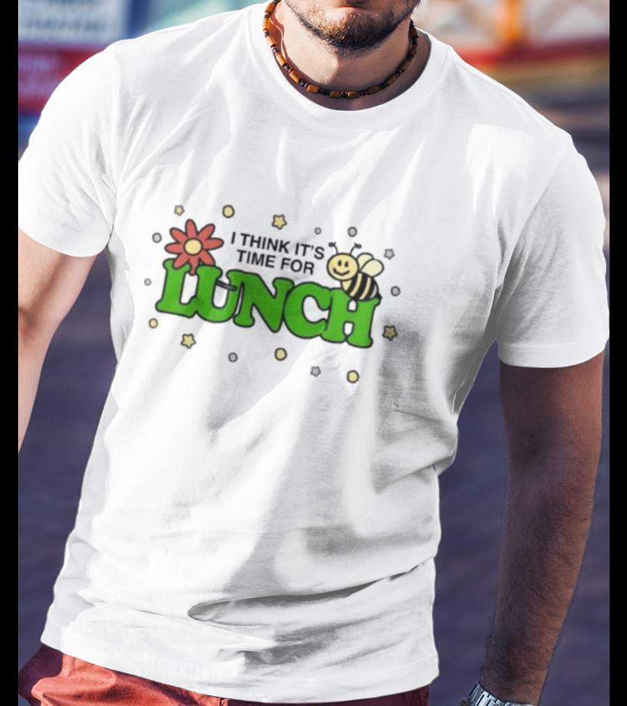 Cody’s Run Club I Think It’s Time For Lunch With Bee And Flower Motif T-Shirt