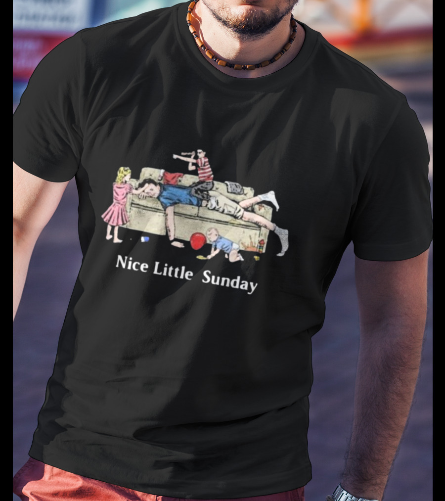 Dads Nice Little Sunday With Kids Playing T-Shirt