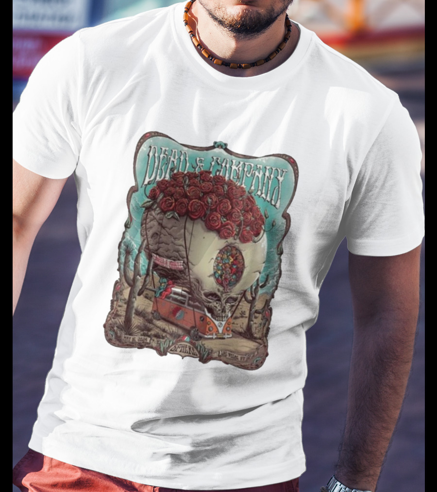 Dead And Company Skull Roses And VW Bus May 16 T-Shirt