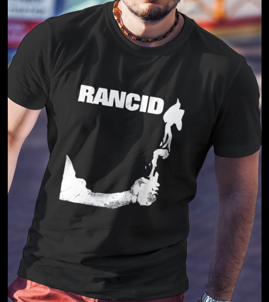 Rancid Band Logo Molotov Cocktail T-Shirt