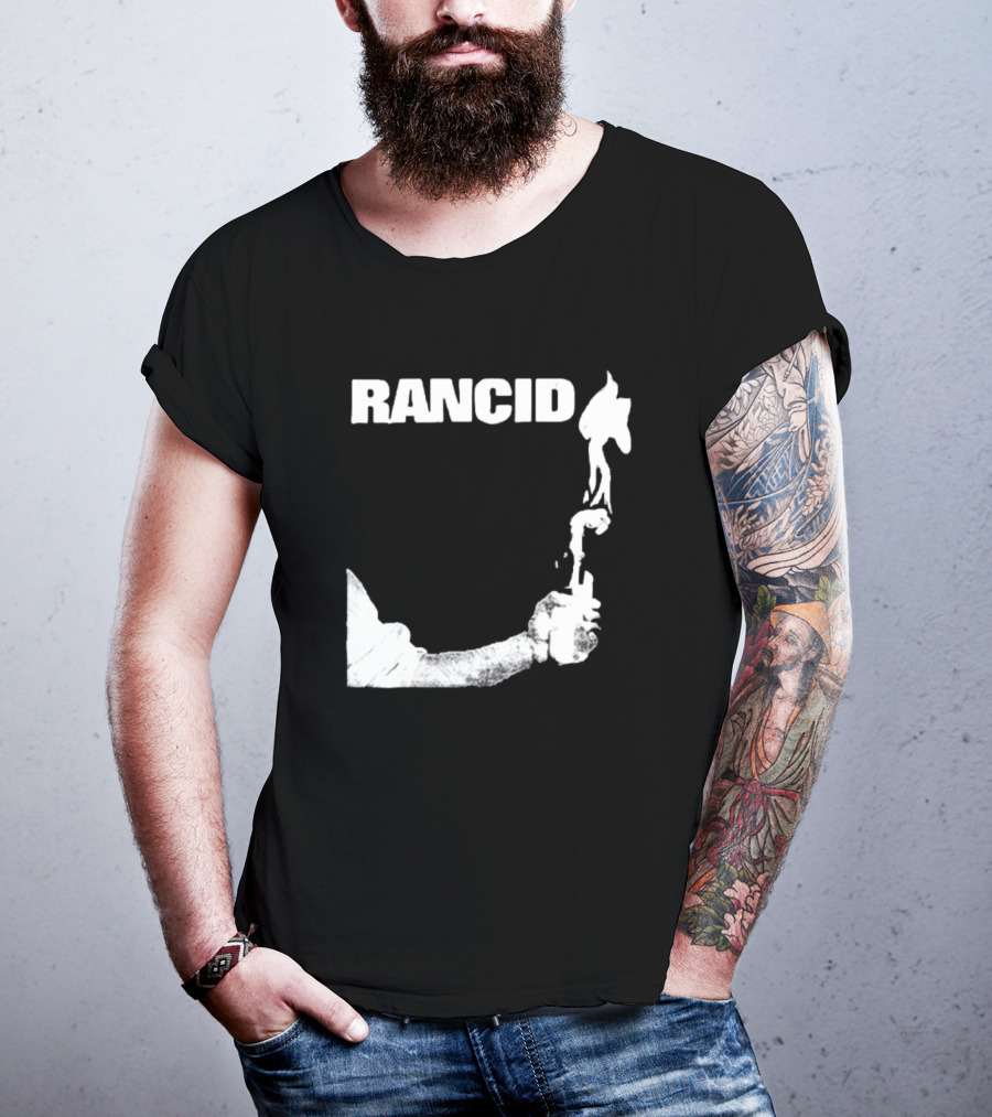 Rancid Band Logo Molotov Cocktail T-Shirt