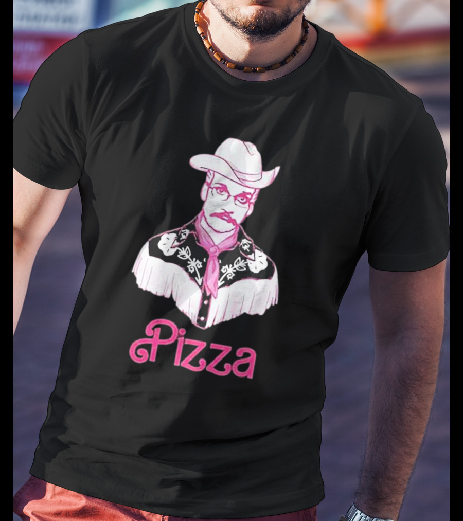 John Green He's Just Cowboy Pizza T-Shirt