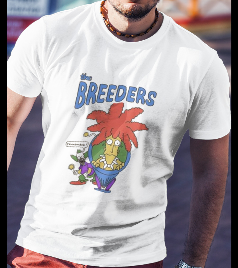 The Breeders I'm The Last Splash Cartoon Character With Red Hair In Vase T-Shirt